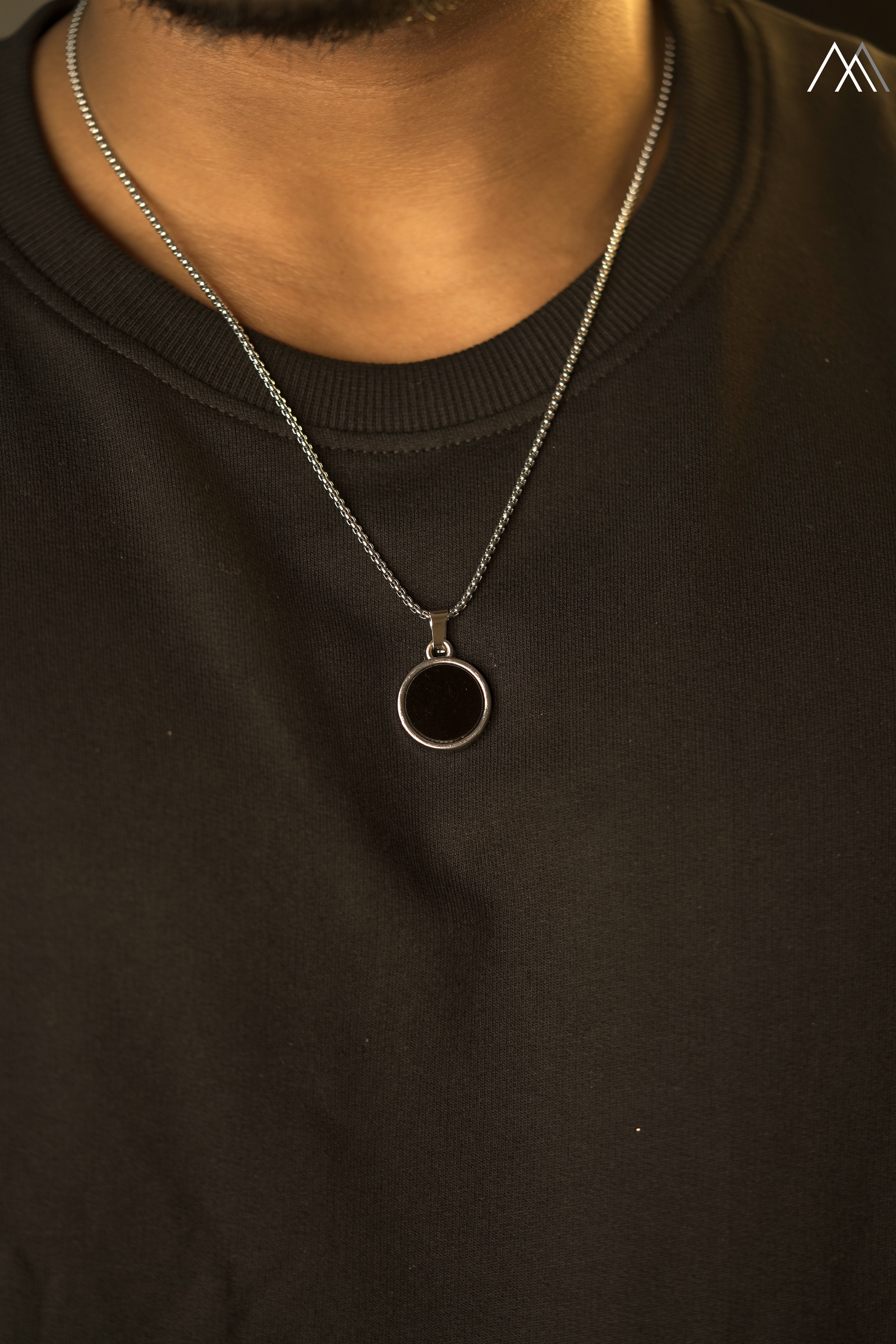 Obsidian Halo Pendant