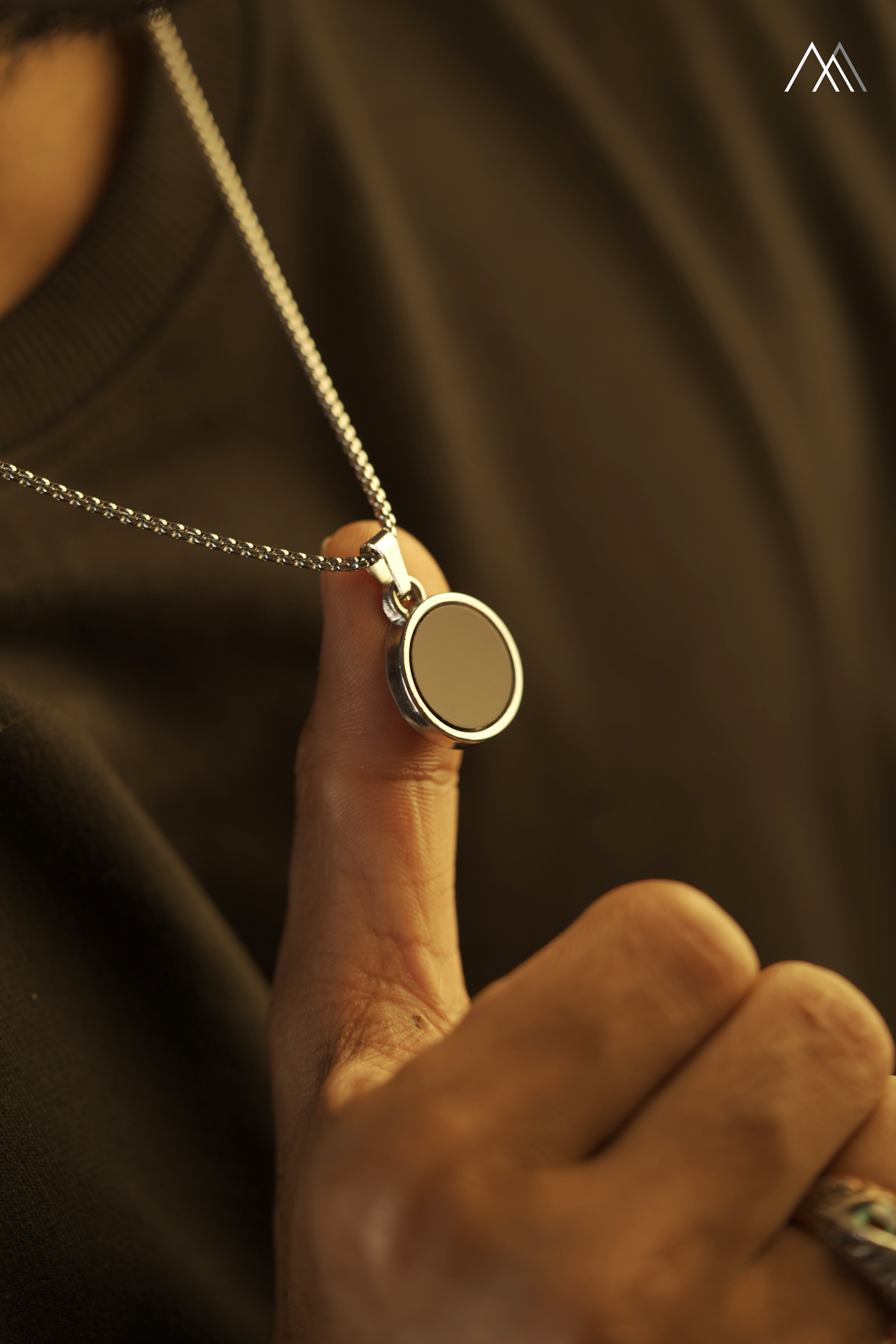 Obsidian Halo Pendant