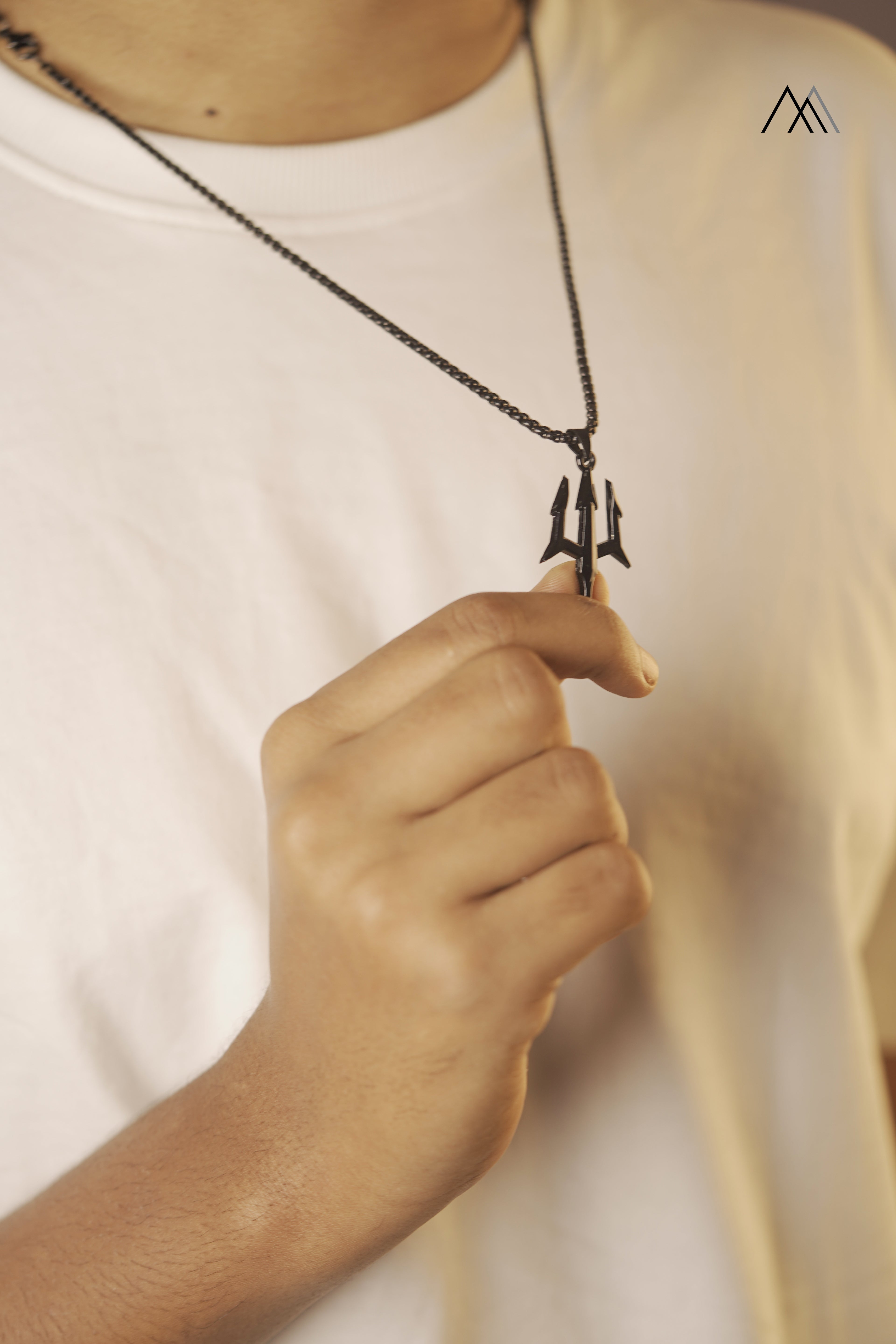 Black Trident Pendant