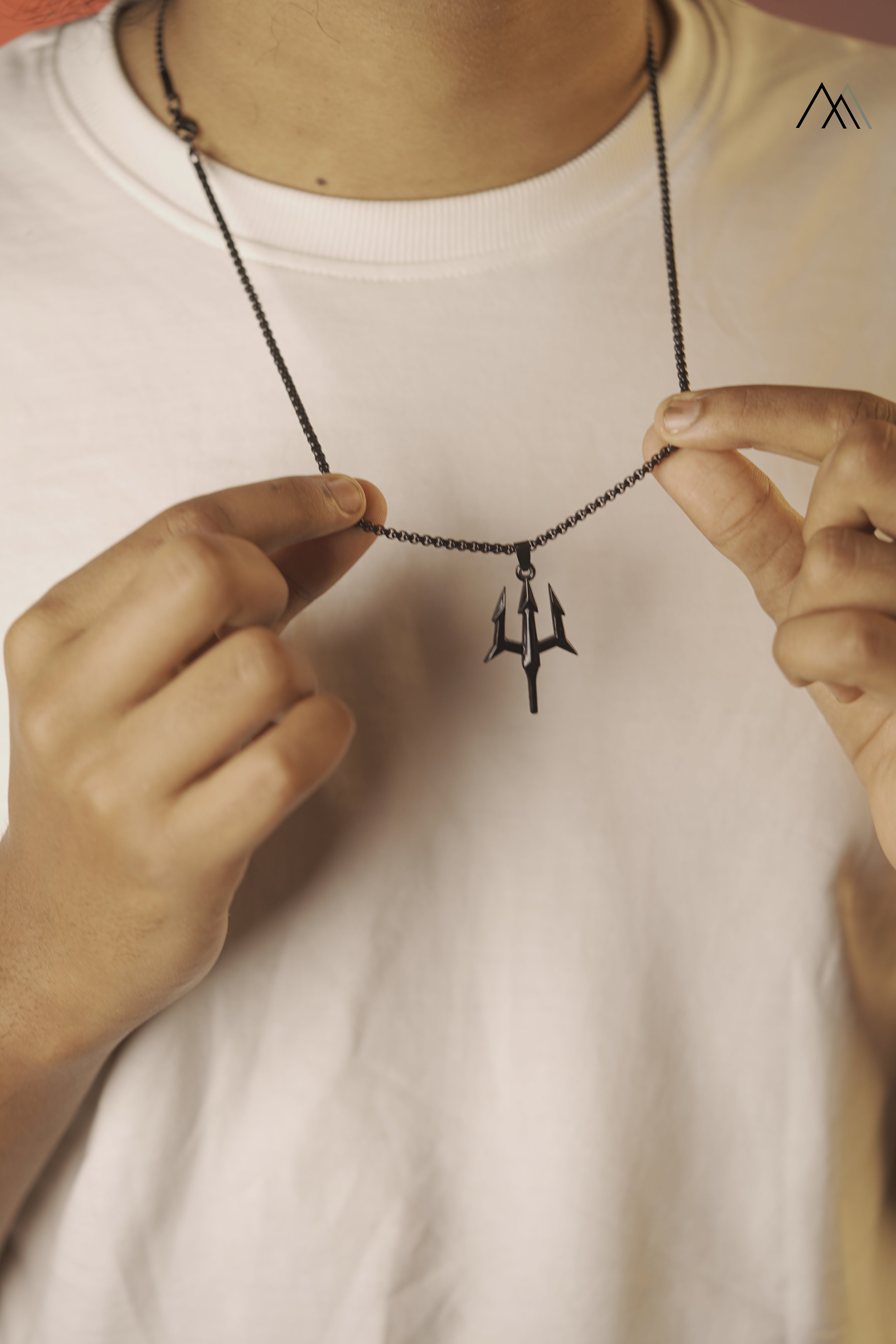 Black Trident Pendant