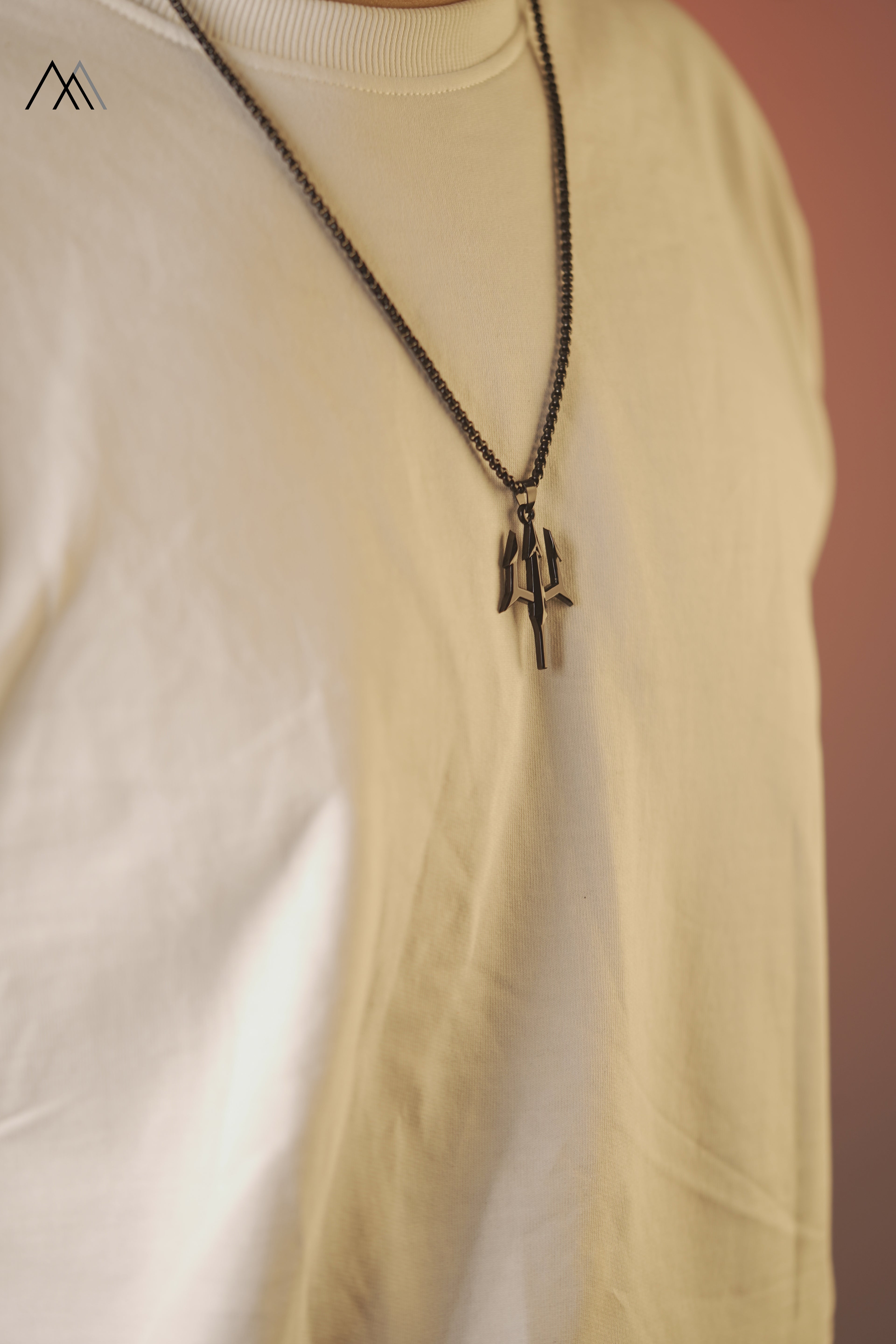 Black Trident Pendant