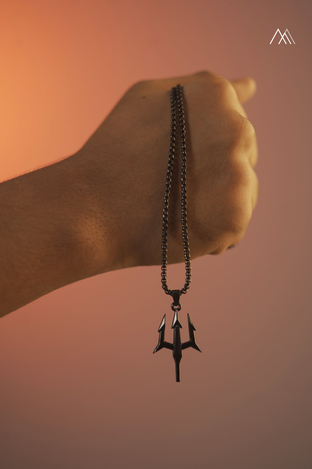 Black Trident Pendant