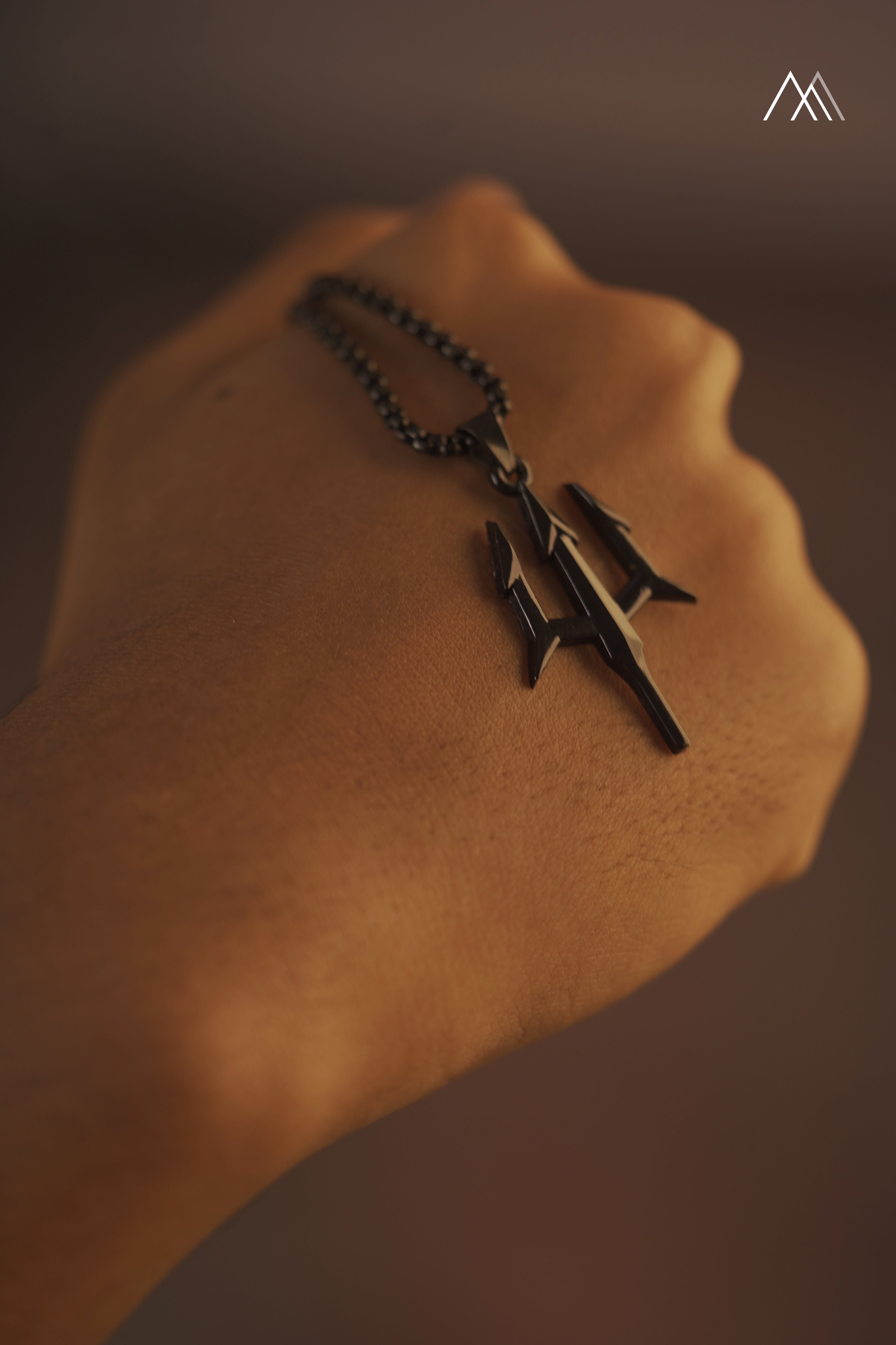 Black Trident Pendant